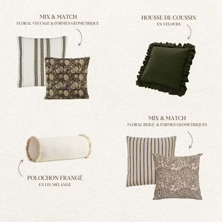 Image à la une coussins