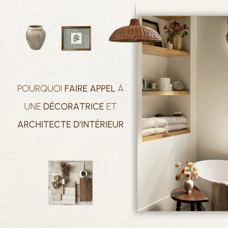 salle de bain avec espace étageres